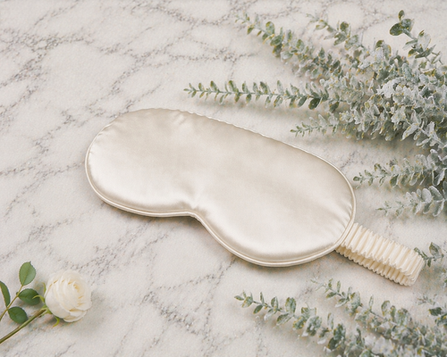 SilkyBare 100% Mulberry Silk Eye Mask — OEKO-TEX certified, gentle on delicate skin