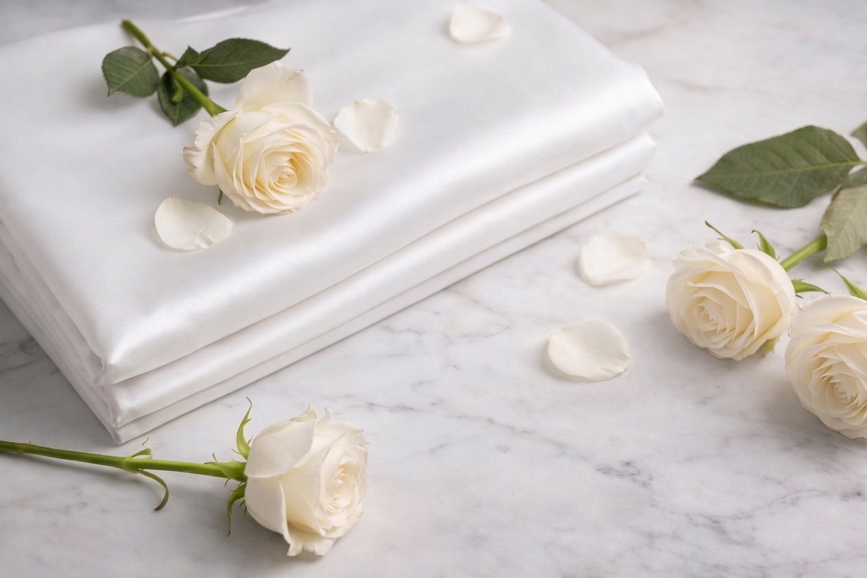 Off white pure mulberry silk pillowcase