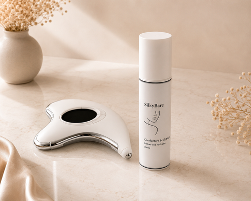 Ems face device with anti-aging gel