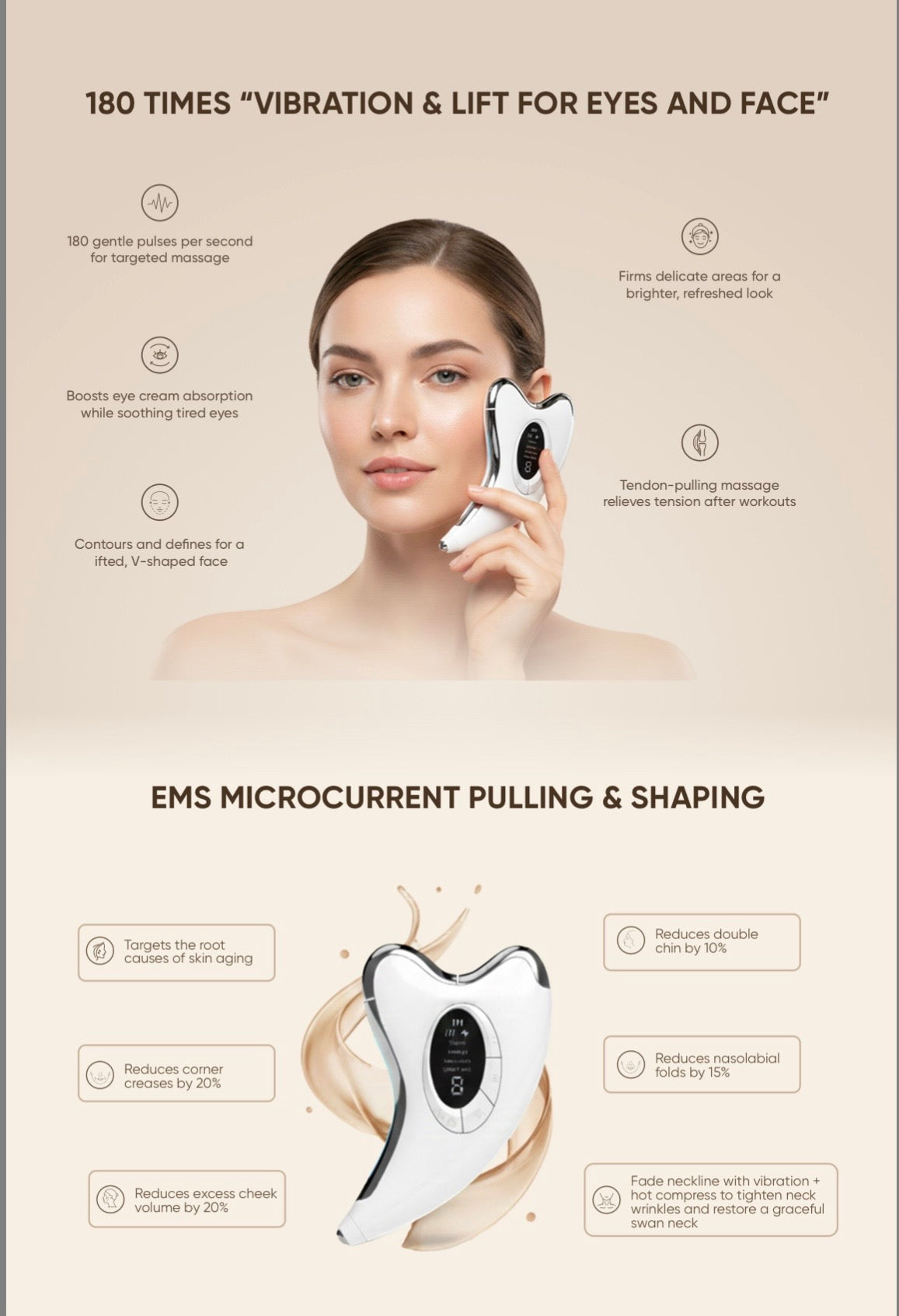 Luxury EMS/Massager Device- Lift, Tone & Sculpt-Perfect Self Care