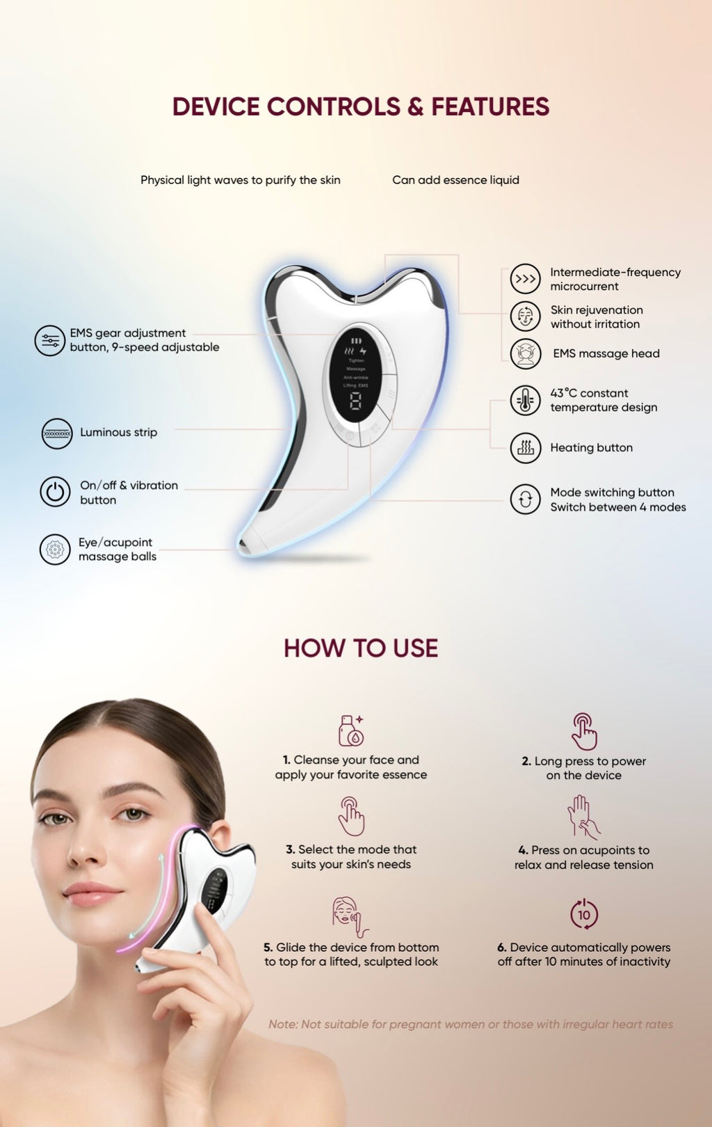 EMS- anti-aging device. How to use