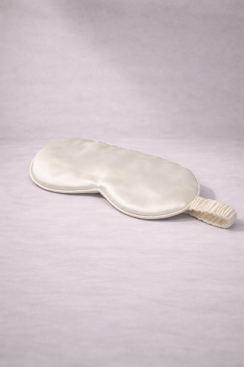 SilkyBare 100% Mulberry Silk Eye Mask — Grade 6A, 22 Momme for gentle, restful sleep
