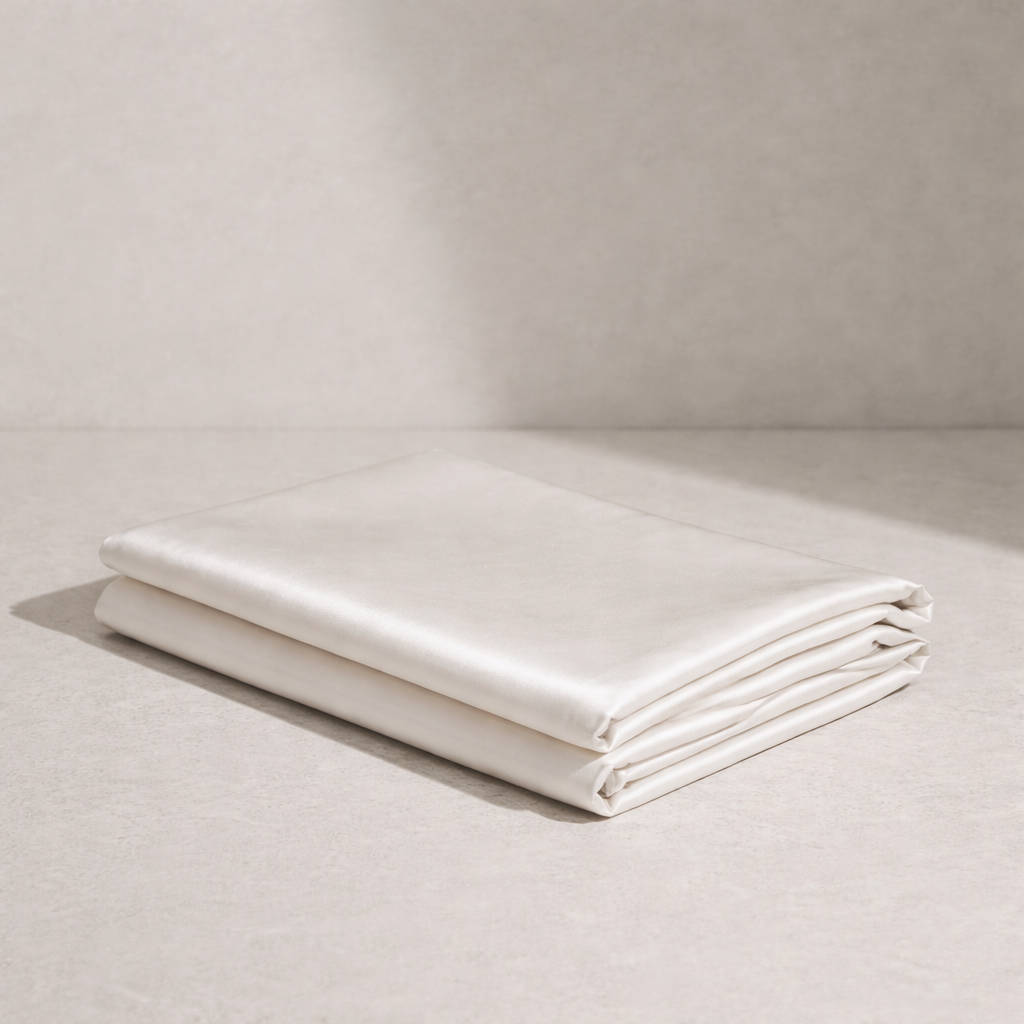 Off white 6A mulberry silk pillowcase. 22 momme-high grade silk