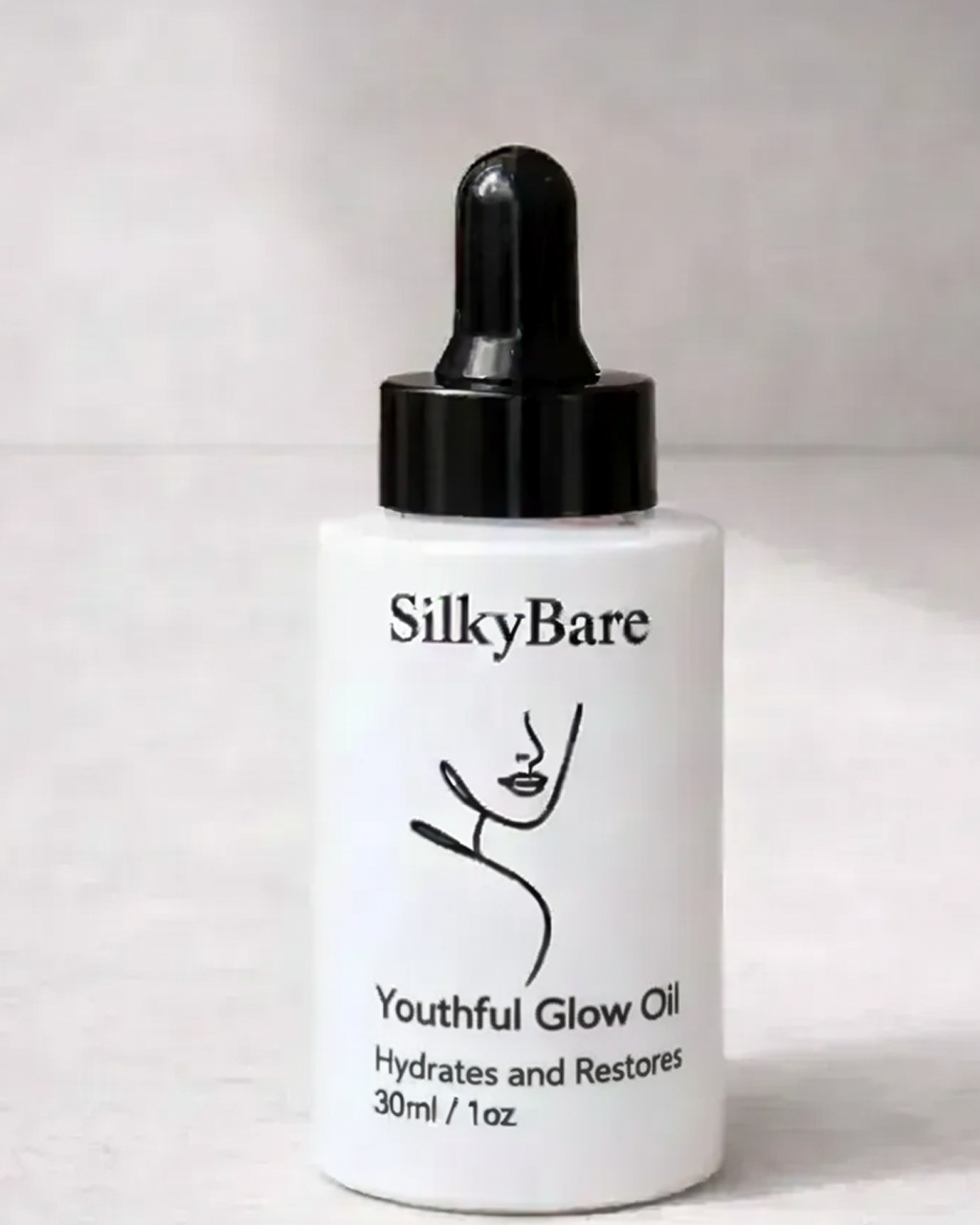 SilkyBare Youthful Glow Face Oil — lightweight antioxidant face oil for mature skin
