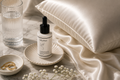 Botanical face oil and pure mulberry pillowcase