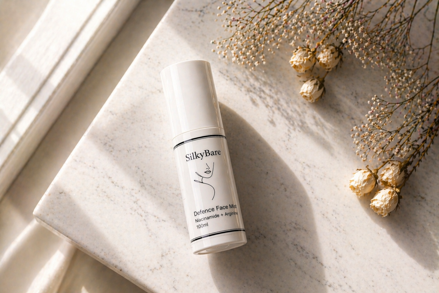Silky Bare skincare  Defence mist with Niacinamide + Arginine peptides